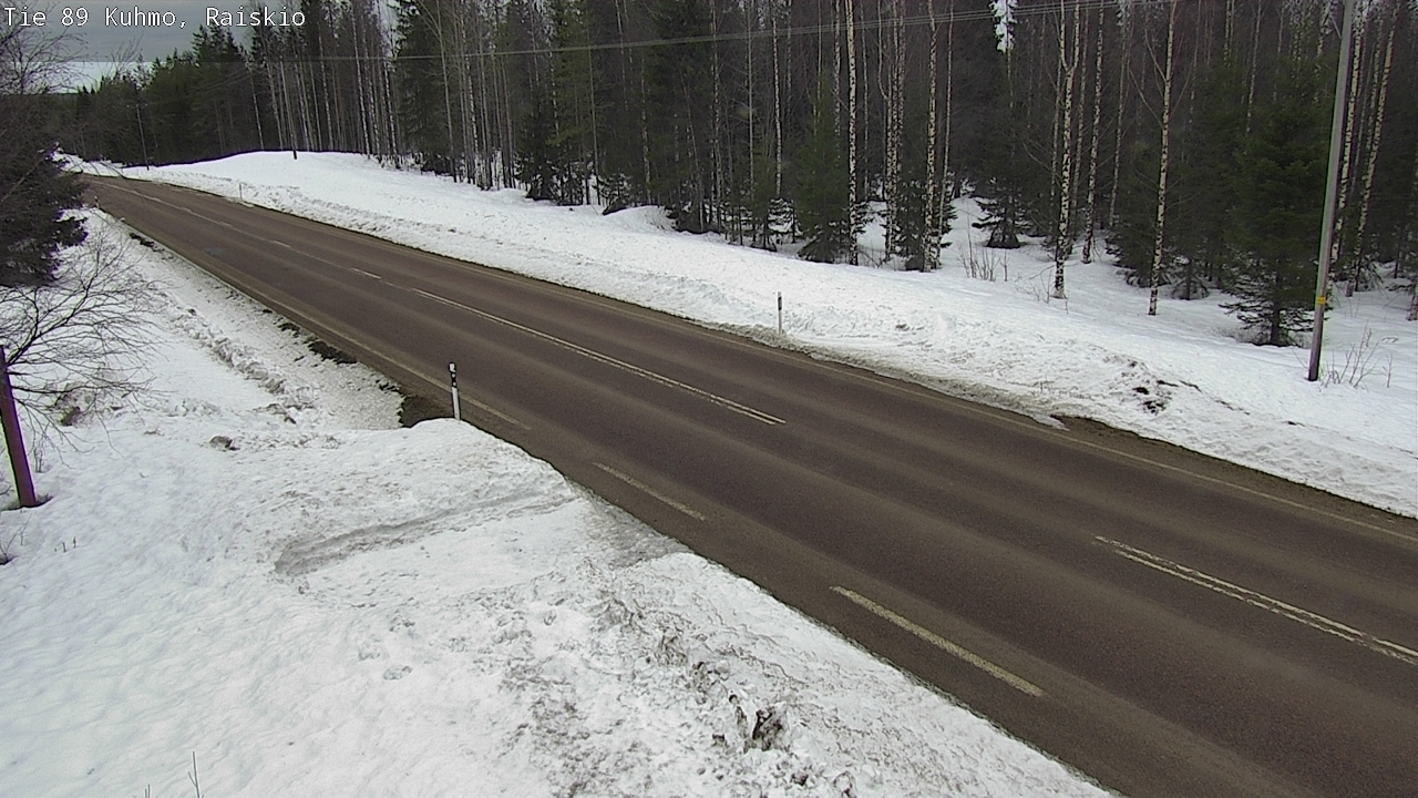 Weather Camera Image Road 89 Kuhmo, Raiskio, Kuhmo, Kainuu