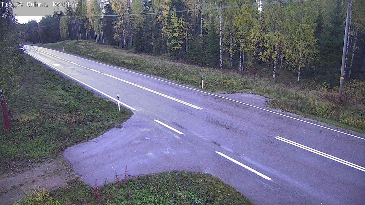Weather Camera Image Road 89 Kuhmo, Raiskio, Kuhmo, Kainuu