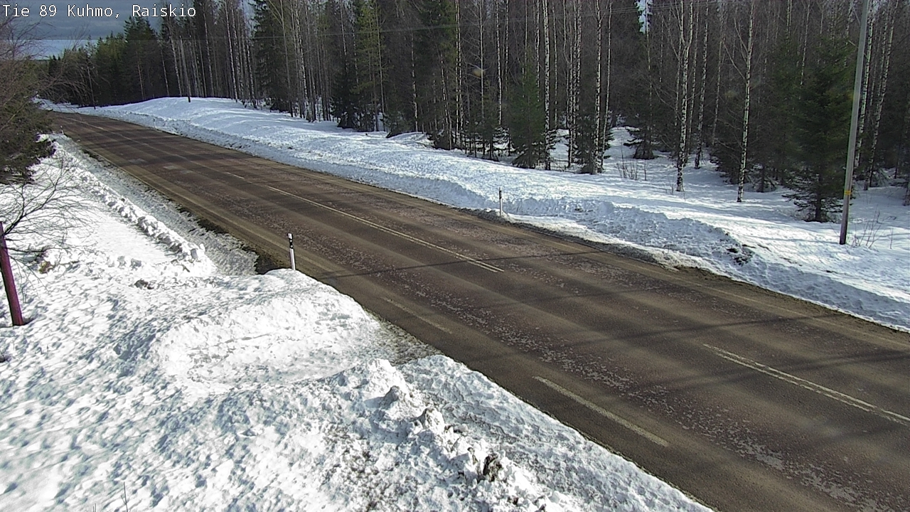 Weather Camera Image Road 89 Kuhmo, Raiskio, Kuhmo, Kainuu