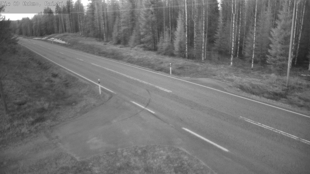 Weather Camera Image Road 89 Kuhmo, Raiskio, Kuhmo, Kainuu