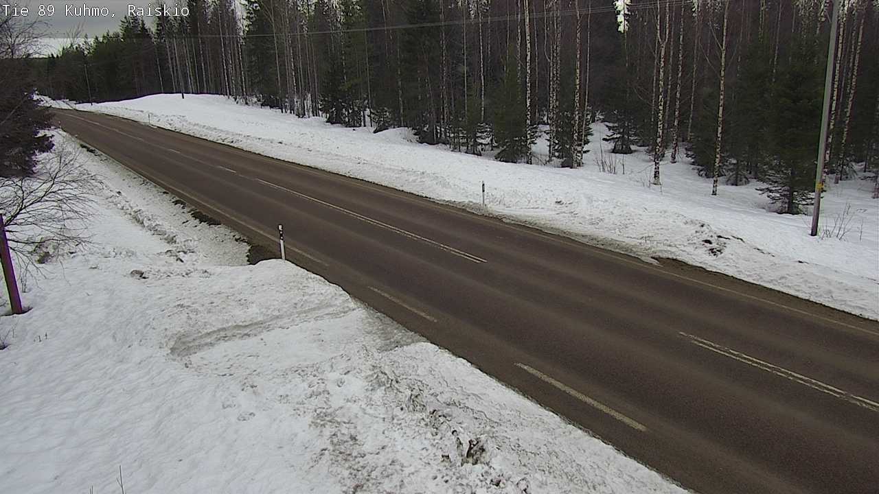 Weather Camera Image Road 89 Kuhmo, Raiskio, Kuhmo, Kainuu