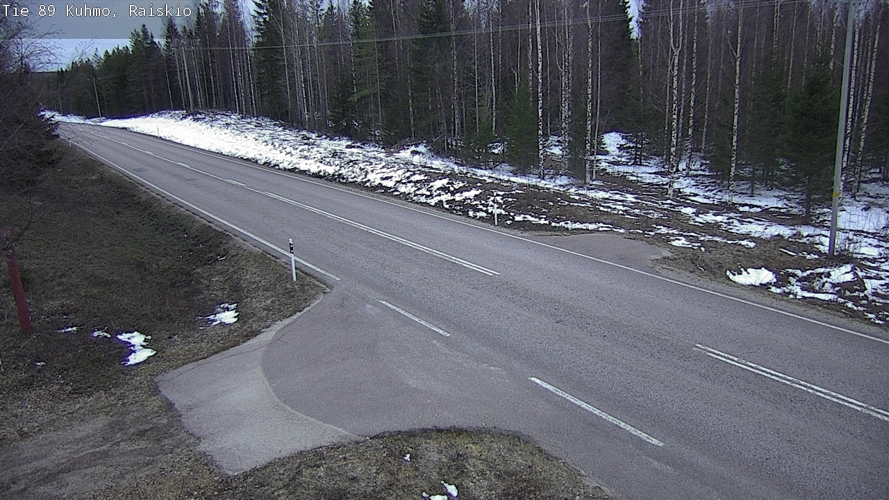 Weather Camera Image Väg 89 Kuhmo, Raiskio, Kuhmo, Kainuu