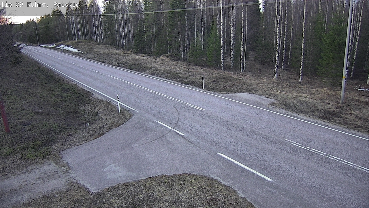 Weather Camera Image Road 89 Kuhmo, Raiskio, Kuhmo, Kainuu