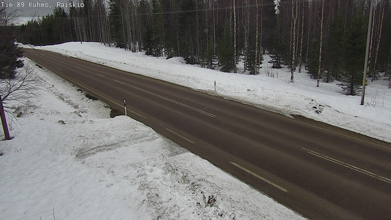 Weather Camera Image Road 89 Kuhmo, Raiskio, Kuhmo, Kainuu