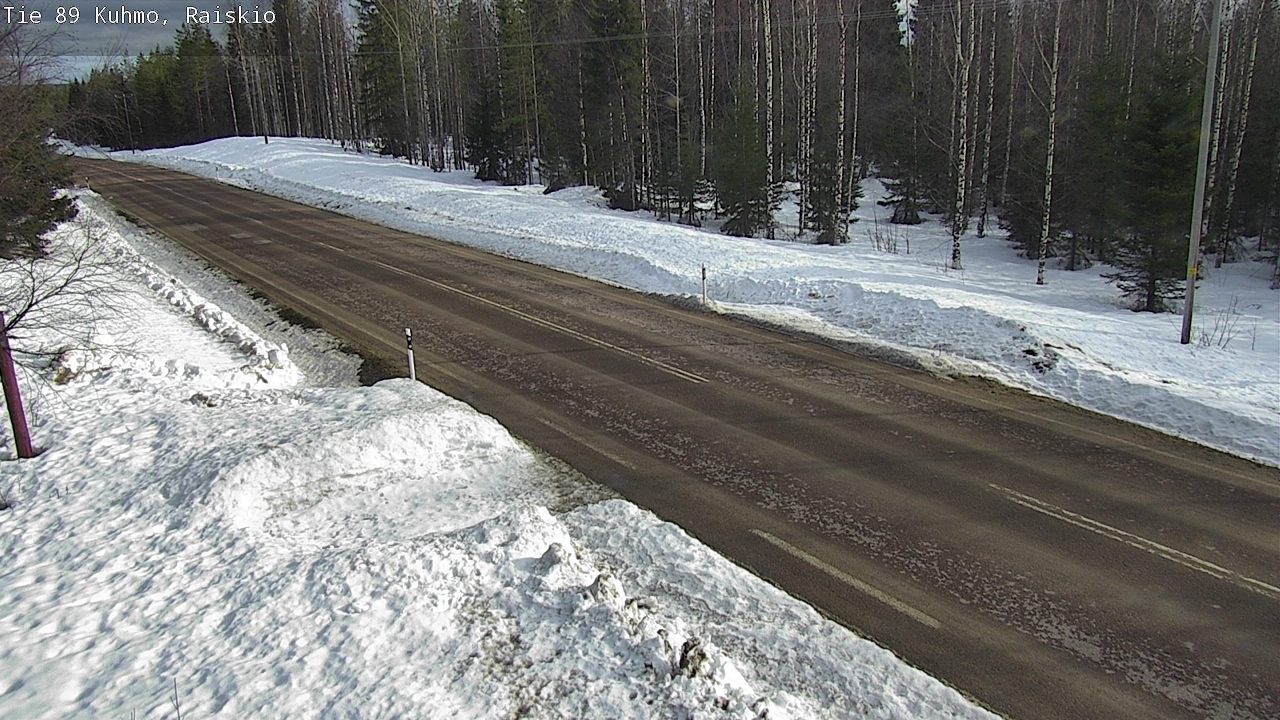 Weather Camera Image Road 89 Kuhmo, Raiskio, Kuhmo, Kainuu