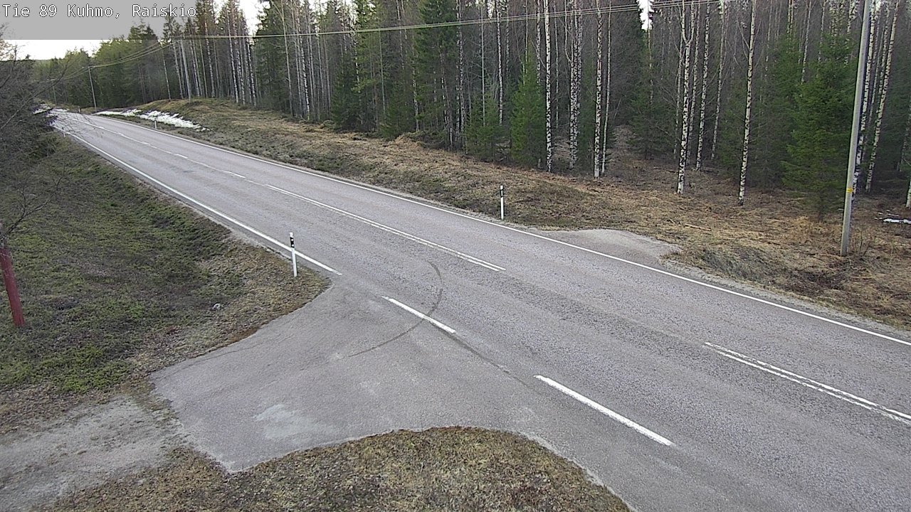 Weather Camera Image Road 89 Kuhmo, Raiskio, Kuhmo, Kainuu