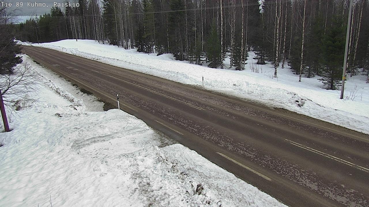 Weather Camera Image Road 89 Kuhmo, Raiskio, Kuhmo, Kainuu