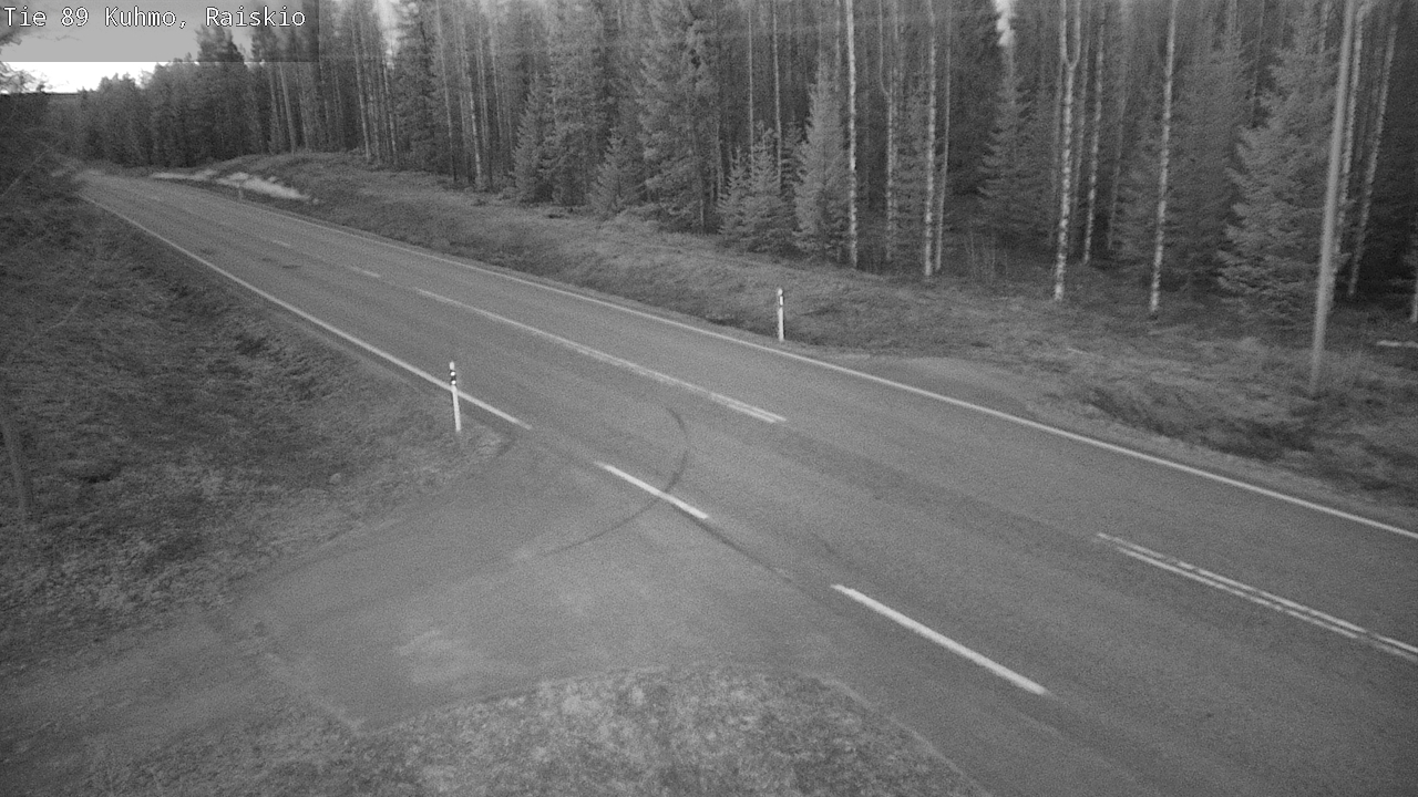 Weather Camera Image Road 89 Kuhmo, Raiskio, Kuhmo, Kainuu
