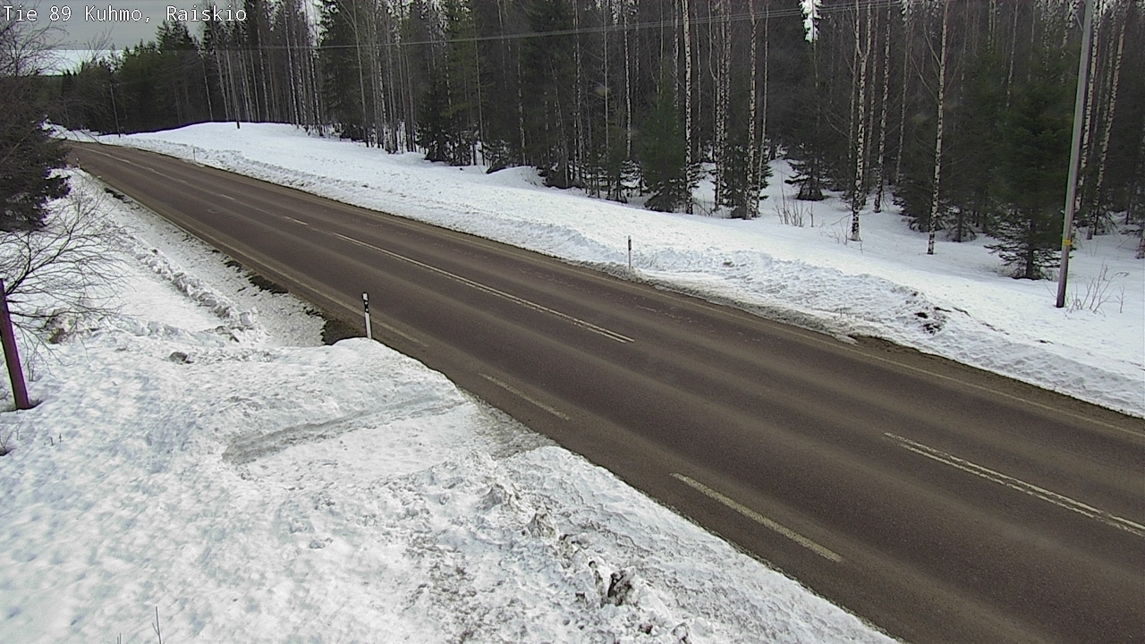 Weather Camera Image Road 89 Kuhmo, Raiskio, Kuhmo, Kainuu