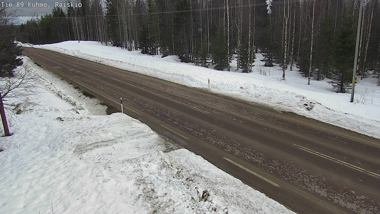 Weather Camera Image Road 89 Kuhmo, Raiskio, Kuhmo, Kainuu