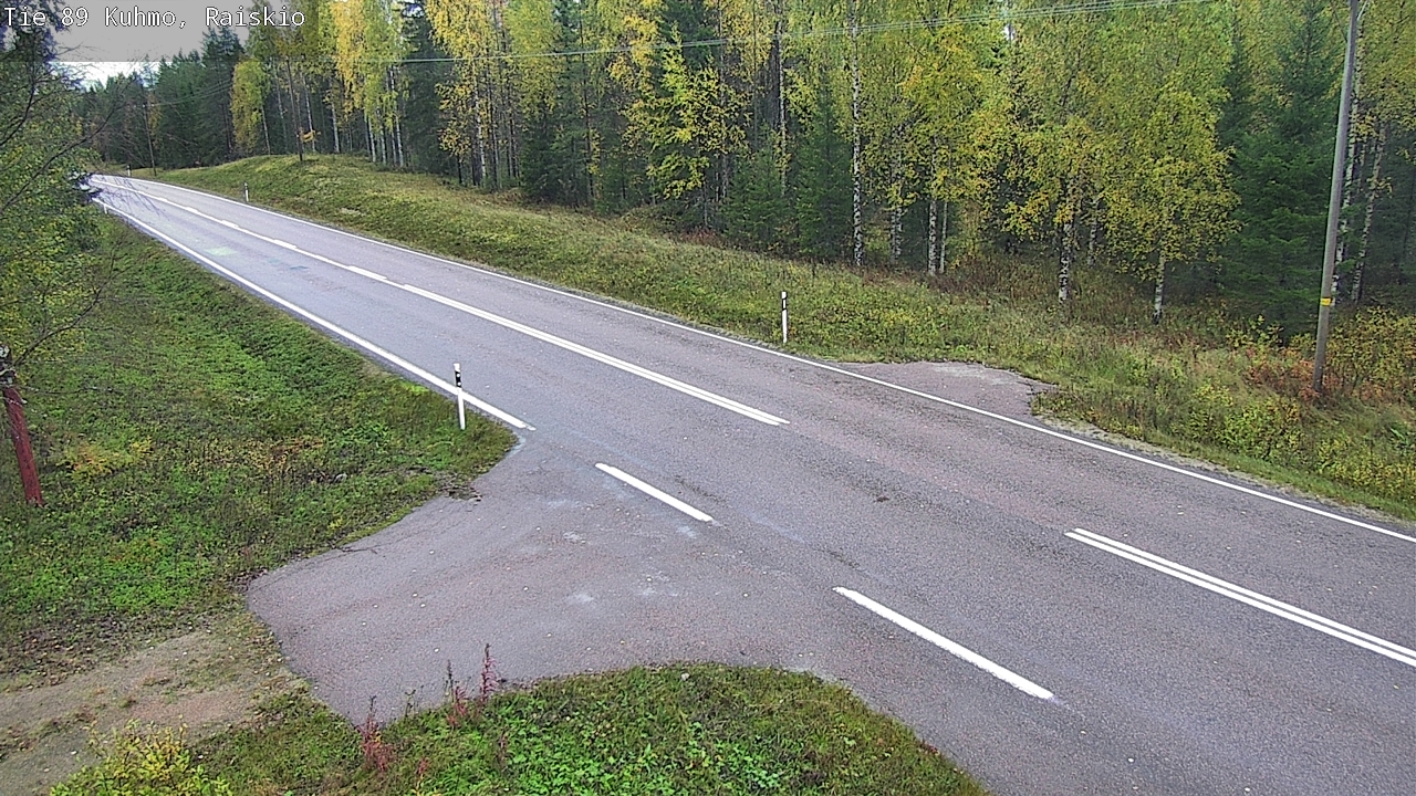 Weather Camera Image Road 89 Kuhmo, Raiskio, Kuhmo, Kainuu