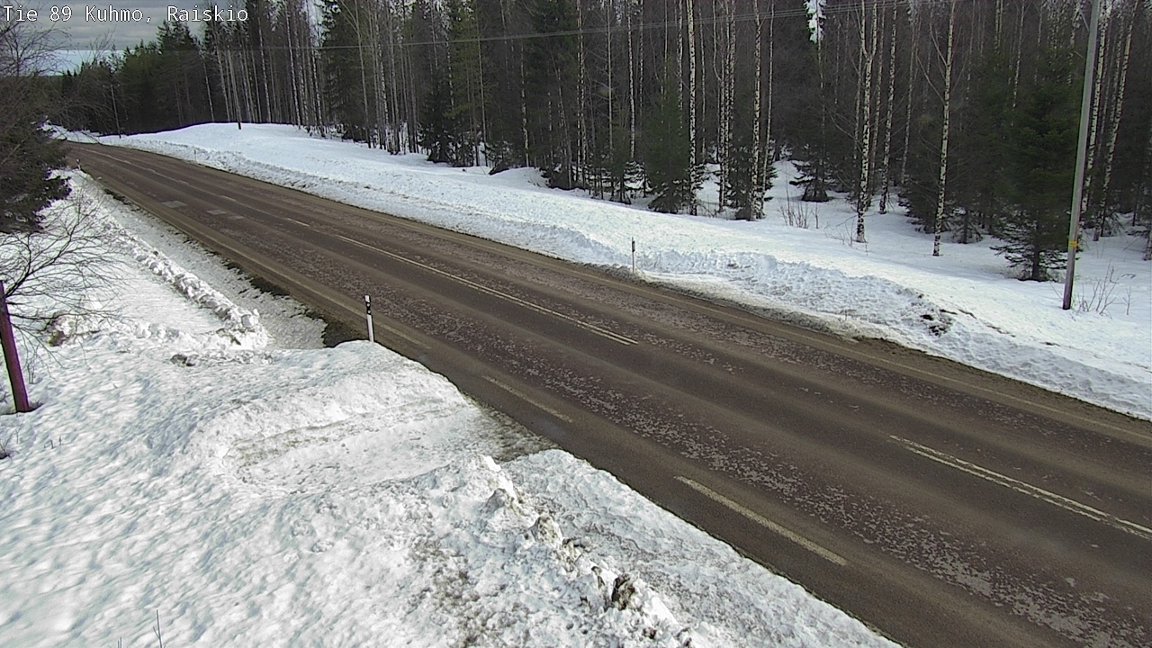 Weather Camera Image Road 89 Kuhmo, Raiskio, Kuhmo, Kainuu