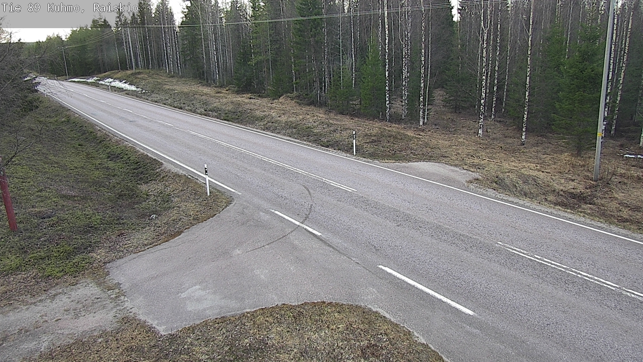 Weather Camera Image Road 89 Kuhmo, Raiskio, Kuhmo, Kainuu