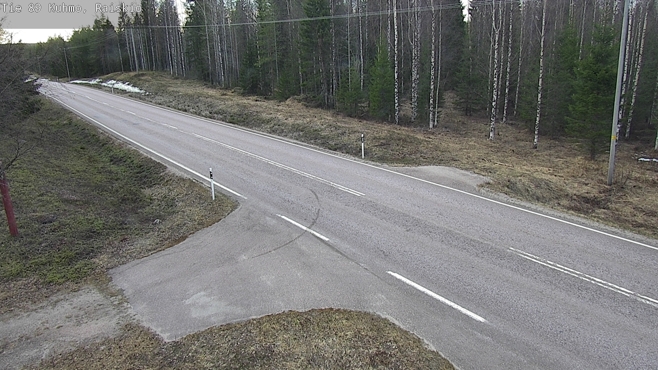 Weather Camera Image Road 89 Kuhmo, Raiskio, Kuhmo, Kainuu