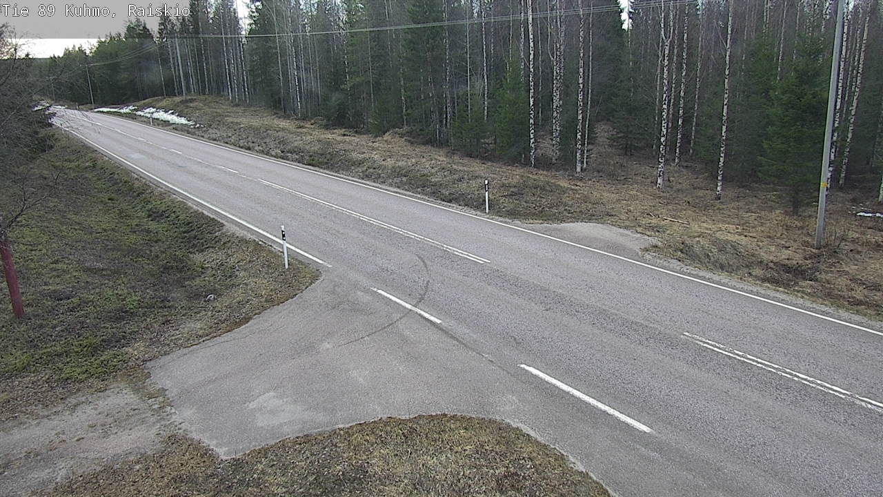 Weather Camera Image Road 89 Kuhmo, Raiskio, Kuhmo, Kainuu