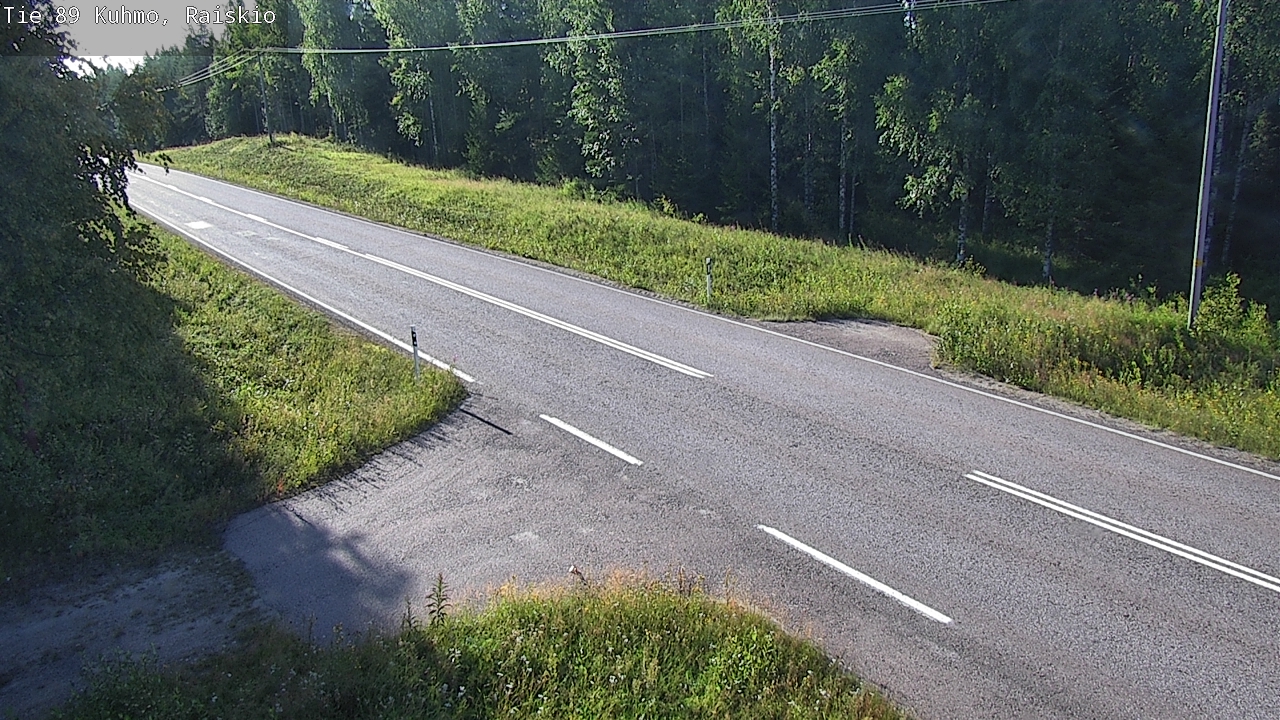 Weather Camera Image Road 89 Kuhmo, Raiskio, Kuhmo, Kainuu