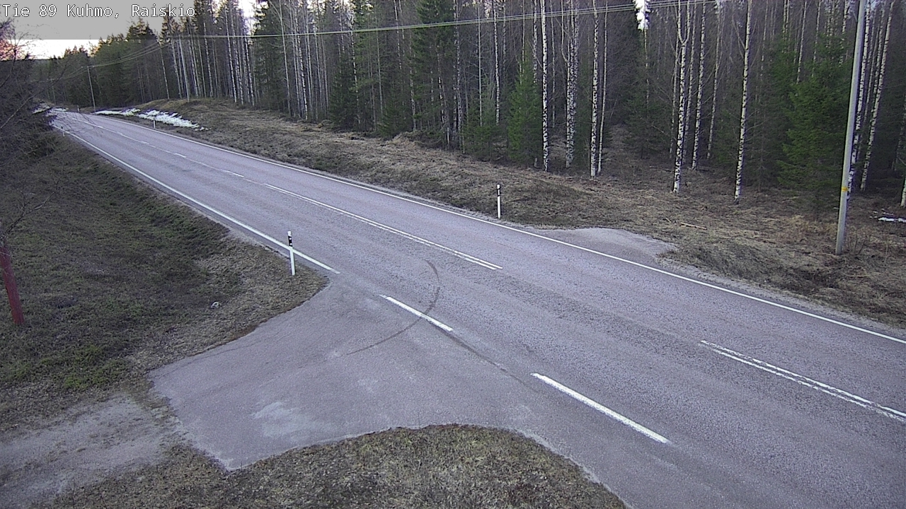 Weather Camera Image Road 89 Kuhmo, Raiskio, Kuhmo, Kainuu