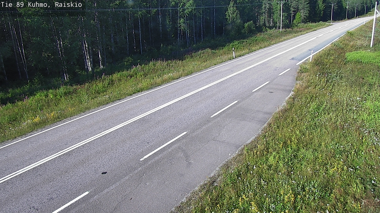 Weather Camera Image Road 89 Kuhmo, Raiskio, Kuhmo, Kainuu