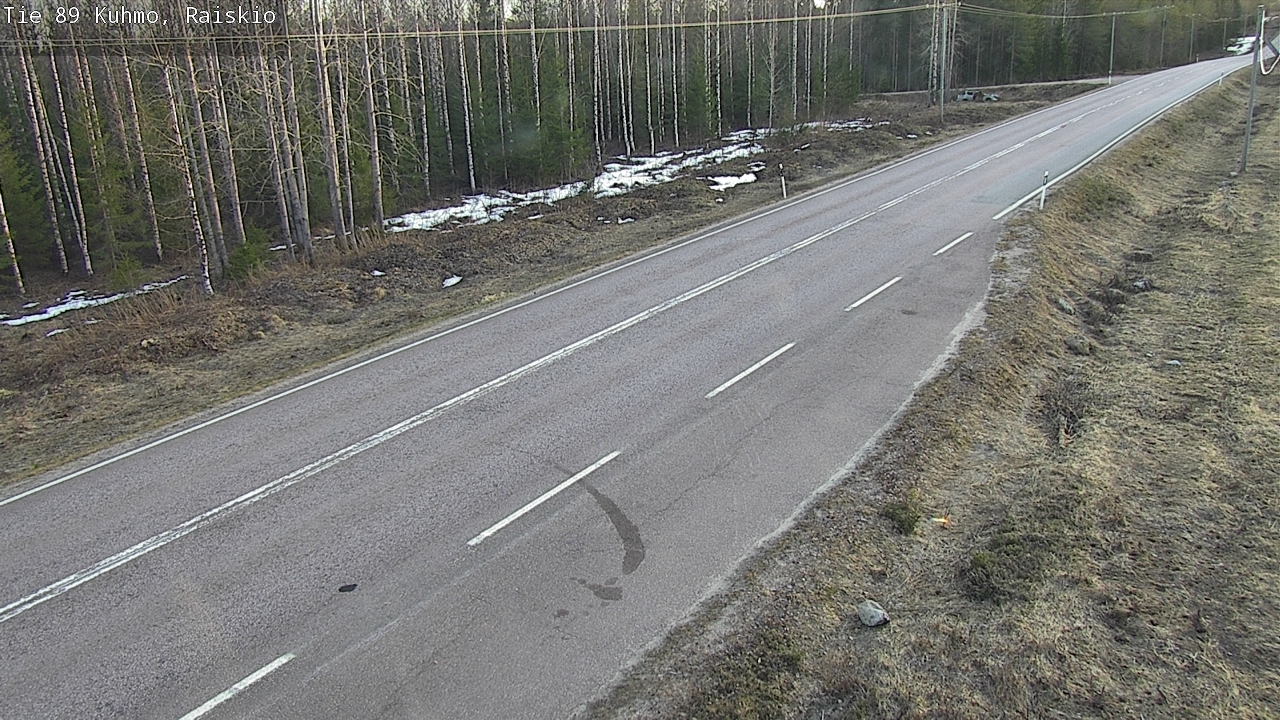Weather Camera Image Väg 89 Kuhmo, Raiskio, Kuhmo, Kainuu