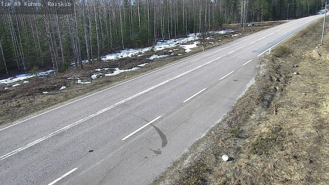 Weather Camera Image Väg 89 Kuhmo, Raiskio, Kuhmo, Kainuu