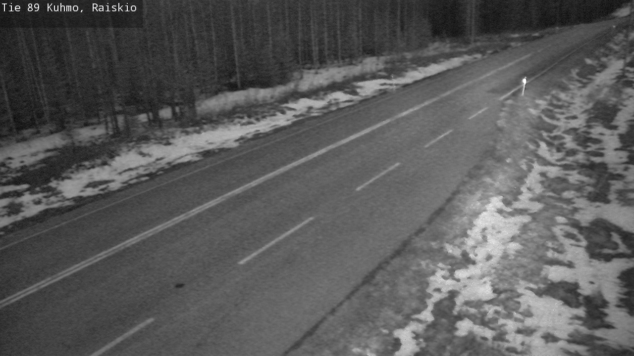 Weather Camera Image Väg 89 Kuhmo, Raiskio, Kuhmo, Kainuu