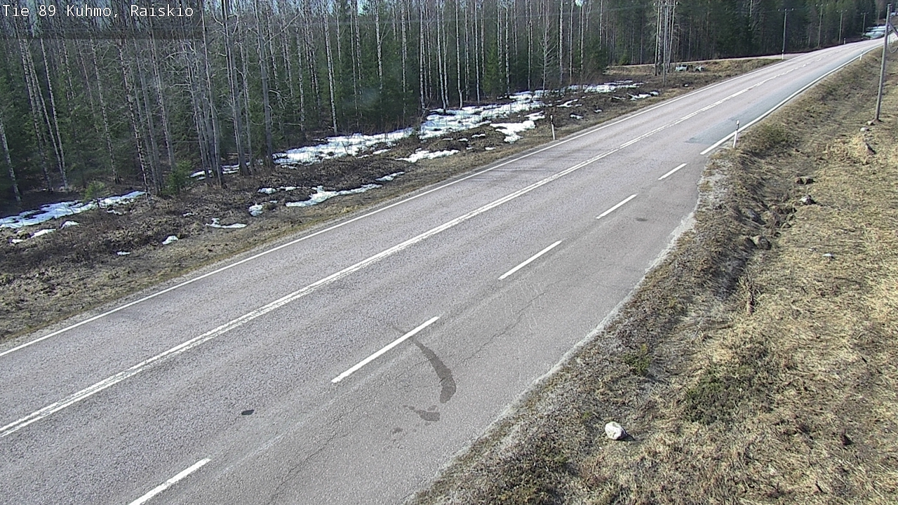 Weather Camera Image Väg 89 Kuhmo, Raiskio, Kuhmo, Kainuu