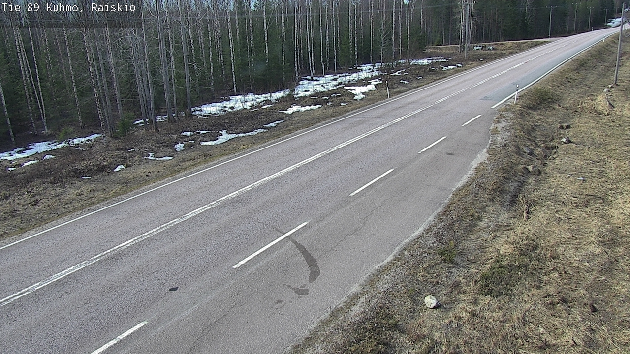Weather Camera Image Väg 89 Kuhmo, Raiskio, Kuhmo, Kainuu