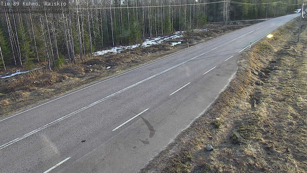 Weather Camera Image Väg 89 Kuhmo, Raiskio, Kuhmo, Kainuu