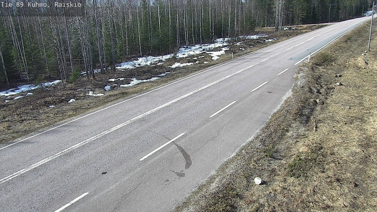 Weather Camera Image Väg 89 Kuhmo, Raiskio, Kuhmo, Kainuu