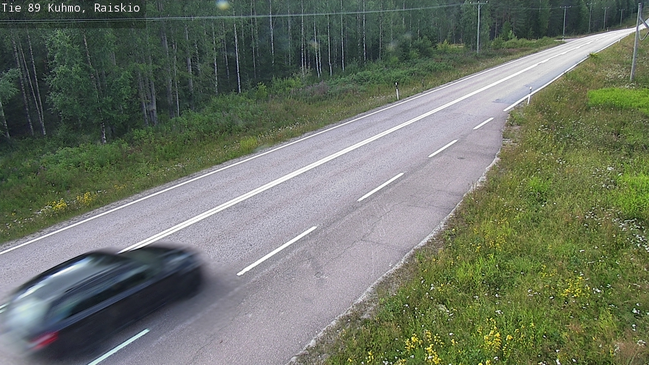 Weather Camera Image Road 89 Kuhmo, Raiskio, Kuhmo, Kainuu