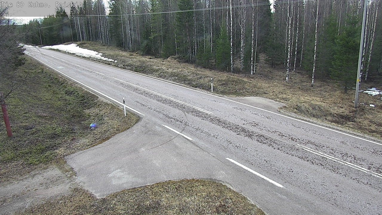 Weather Camera Image Väg 89 Kuhmo, Raiskio, Kuhmo, Kainuu