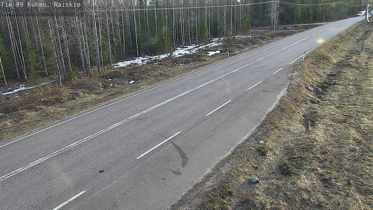Weather Camera Image Väg 89 Kuhmo, Raiskio, Kuhmo, Kainuu