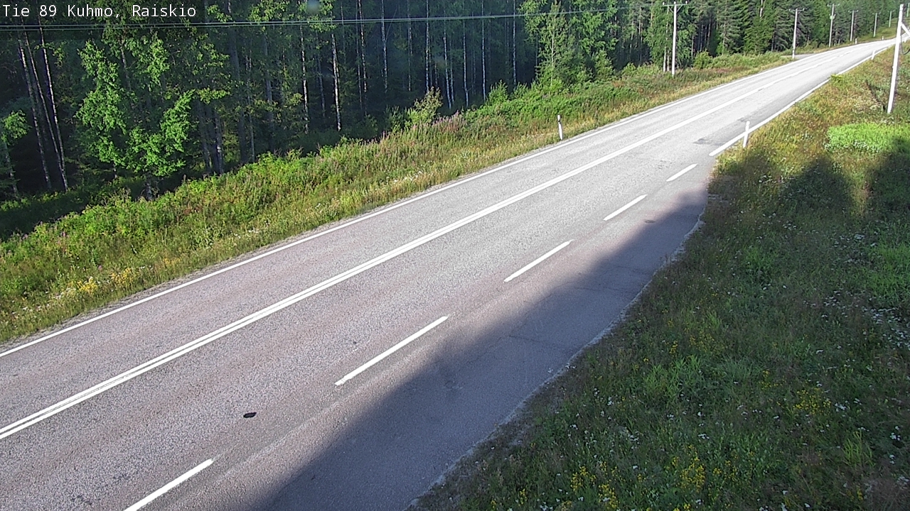 Weather Camera Image Road 89 Kuhmo, Raiskio, Kuhmo, Kainuu