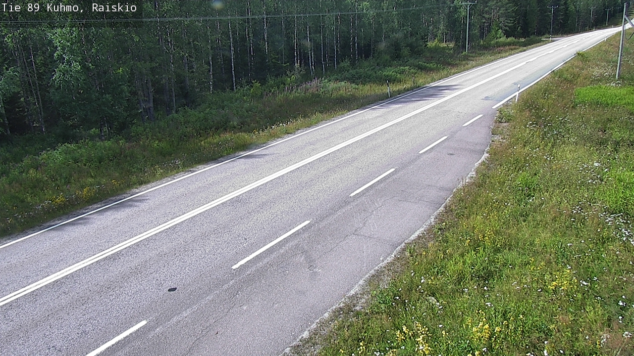 Weather Camera Image Road 89 Kuhmo, Raiskio, Kuhmo, Kainuu