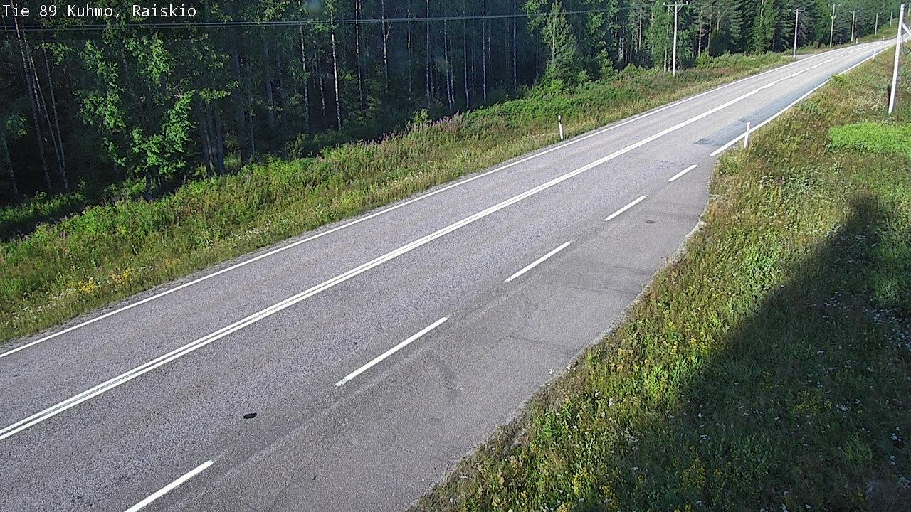 Weather Camera Image Road 89 Kuhmo, Raiskio, Kuhmo, Kainuu