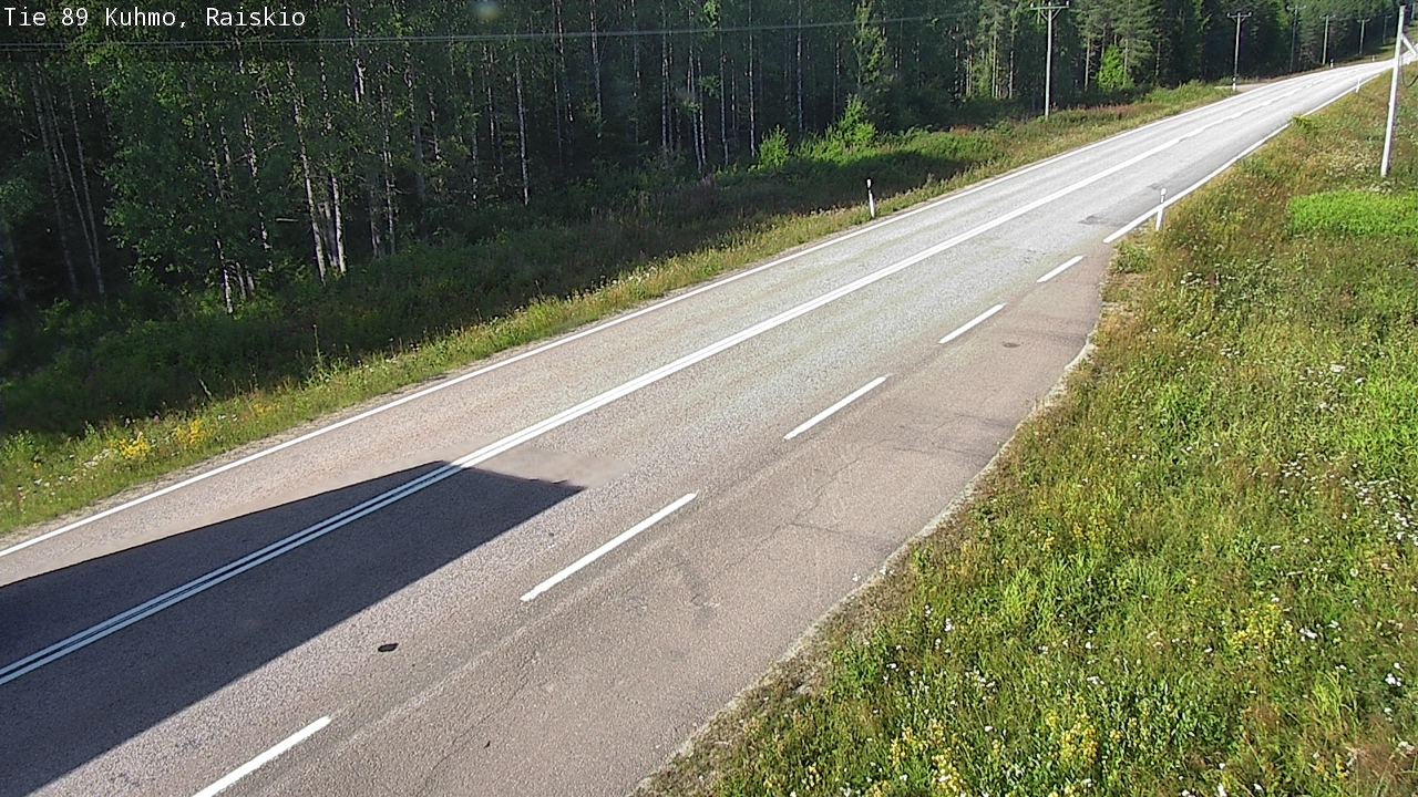 Weather Camera Image Road 89 Kuhmo, Raiskio, Kuhmo, Kainuu