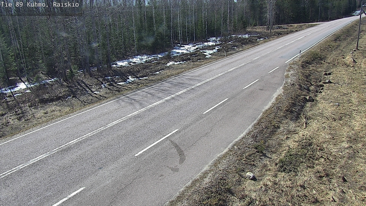 Weather Camera Image Väg 89 Kuhmo, Raiskio, Kuhmo, Kainuu