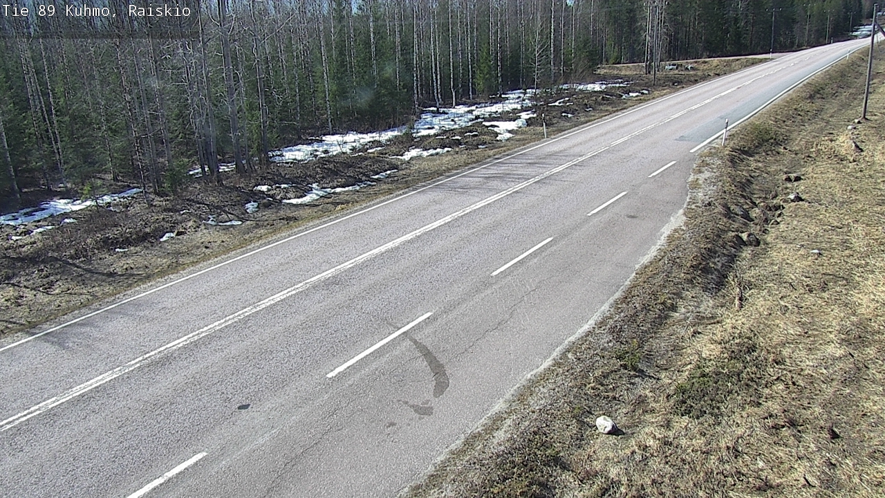 Weather Camera Image Väg 89 Kuhmo, Raiskio, Kuhmo, Kainuu