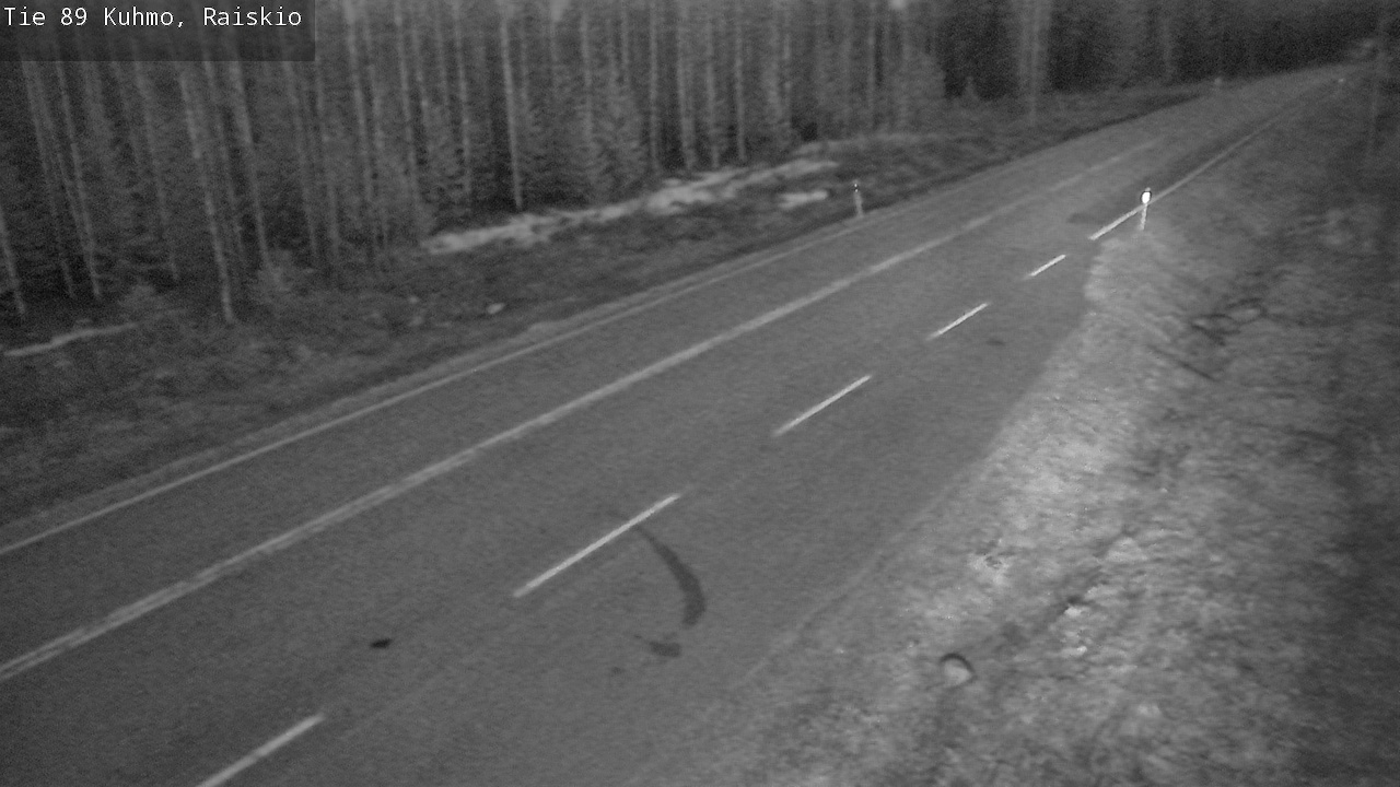 Weather Camera Image Väg 89 Kuhmo, Raiskio, Kuhmo, Kainuu