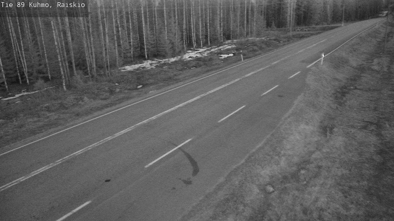 Weather Camera Image Road 89 Kuhmo, Raiskio, Kuhmo, Kainuu