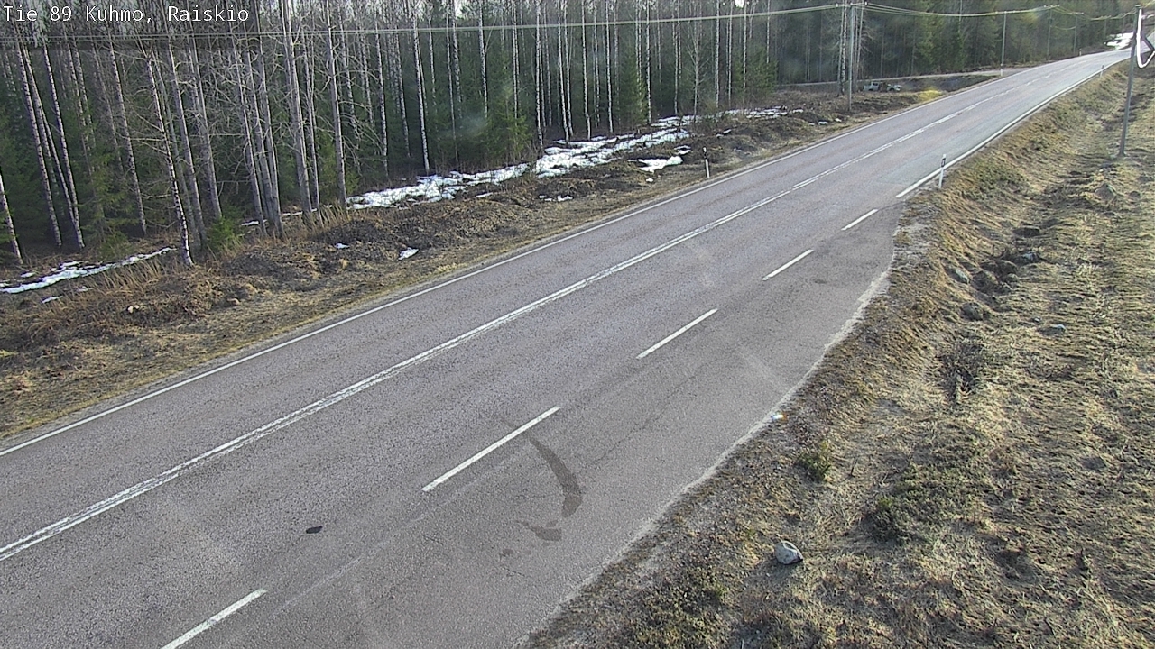 Weather Camera Image Väg 89 Kuhmo, Raiskio, Kuhmo, Kainuu