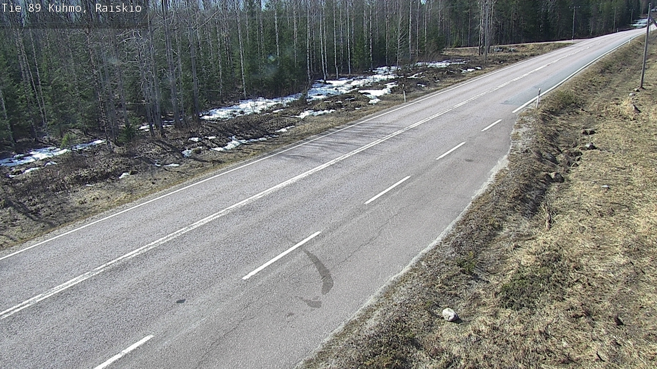 Weather Camera Image Väg 89 Kuhmo, Raiskio, Kuhmo, Kainuu