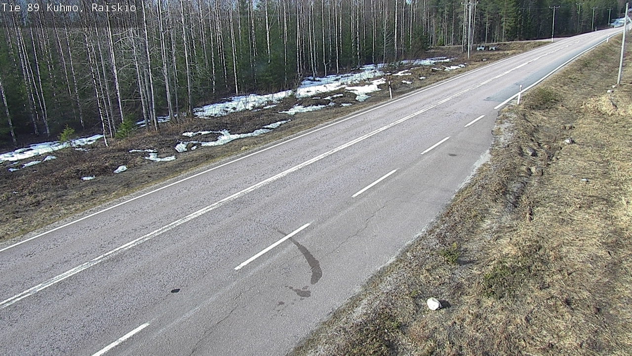 Weather Camera Image Väg 89 Kuhmo, Raiskio, Kuhmo, Kainuu