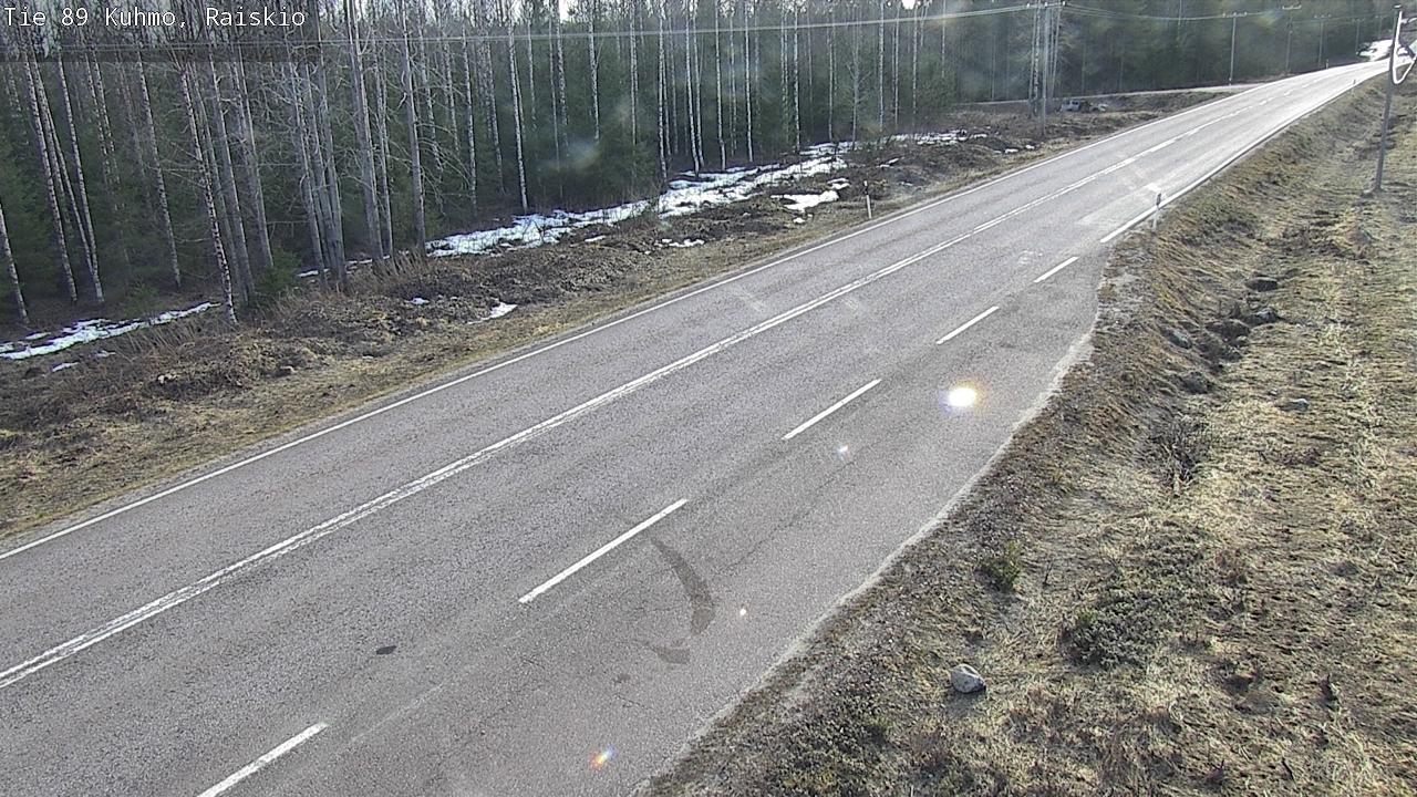 Weather Camera Image Väg 89 Kuhmo, Raiskio, Kuhmo, Kainuu
