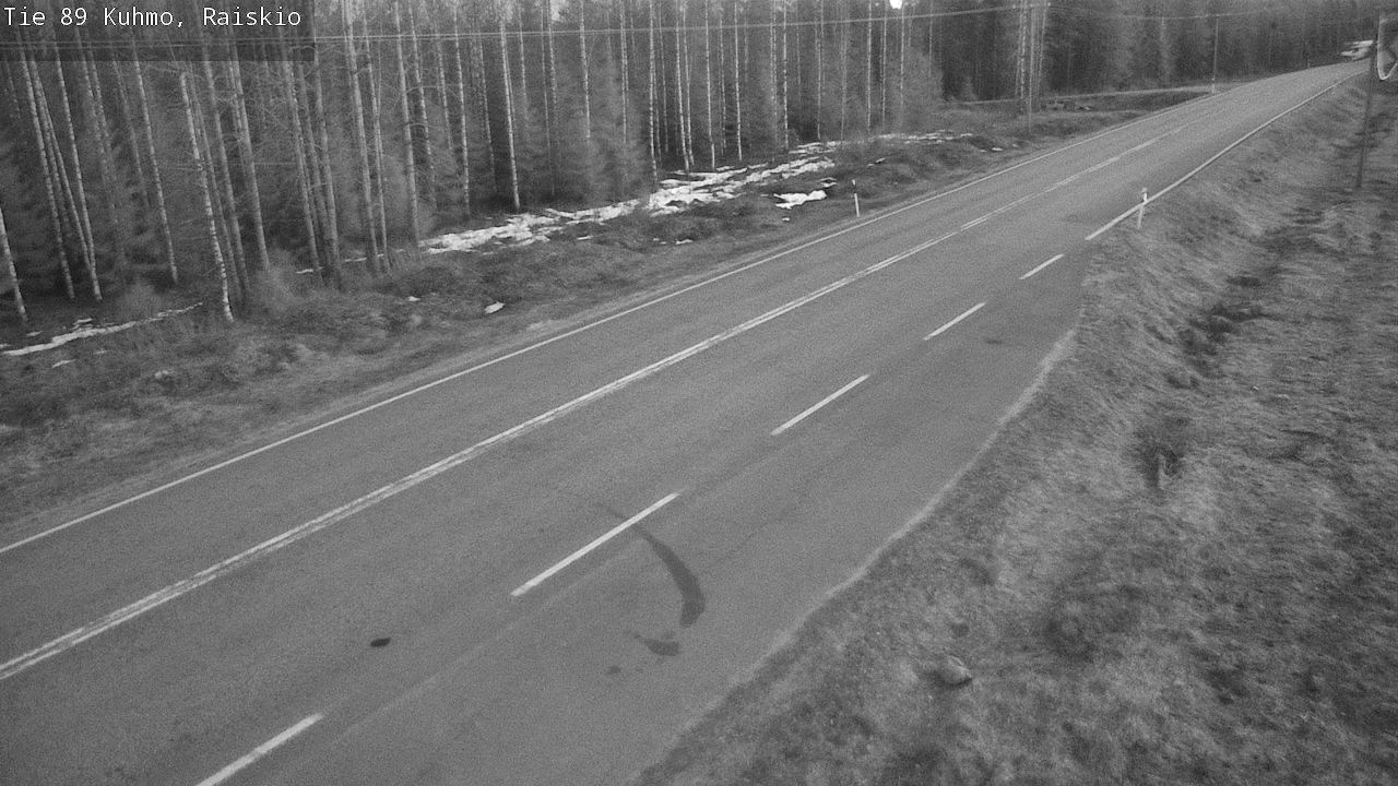 Weather Camera Image Väg 89 Kuhmo, Raiskio, Kuhmo, Kainuu