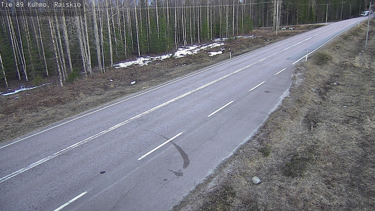 Weather Camera Image Road 89 Kuhmo, Raiskio, Kuhmo, Kainuu