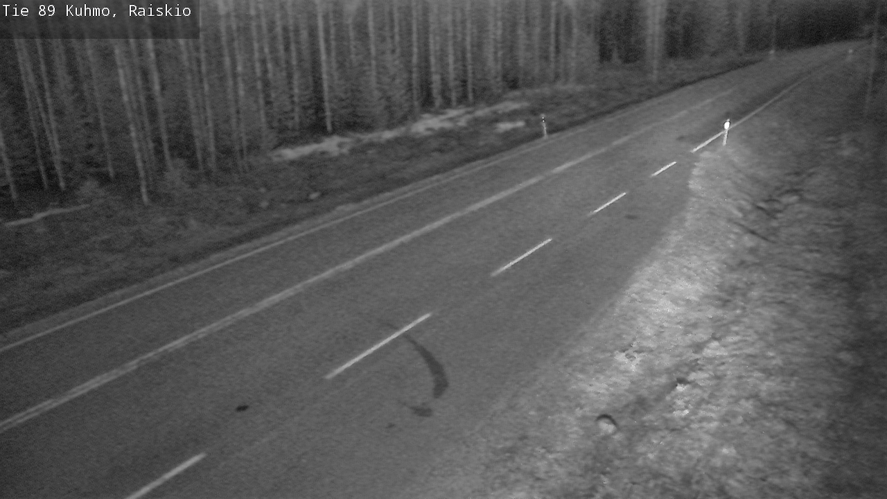 Weather Camera Image Road 89 Kuhmo, Raiskio, Kuhmo, Kainuu