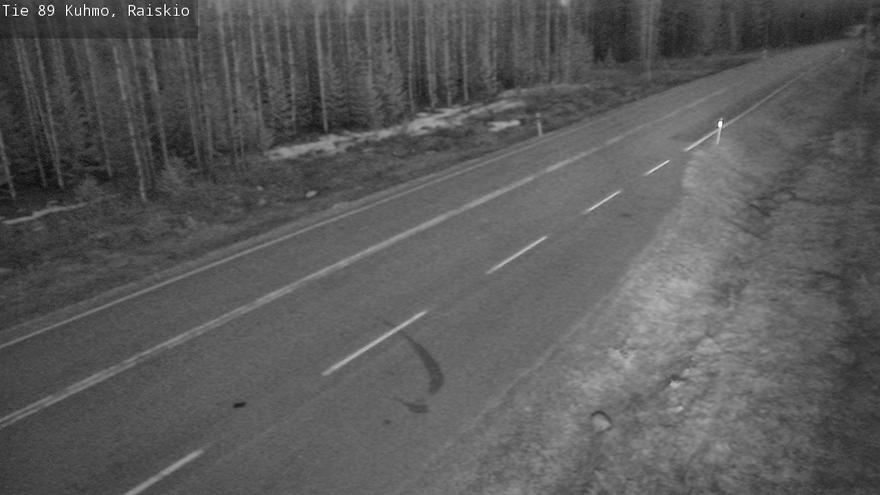 Weather Camera Image Väg 89 Kuhmo, Raiskio, Kuhmo, Kainuu