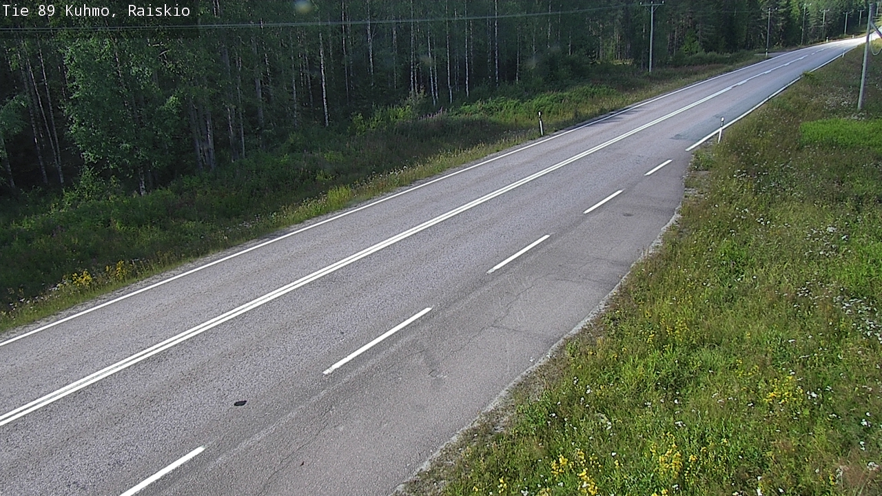 Weather Camera Image Road 89 Kuhmo, Raiskio, Kuhmo, Kainuu