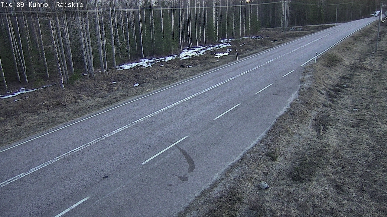 Weather Camera Image Väg 89 Kuhmo, Raiskio, Kuhmo, Kainuu